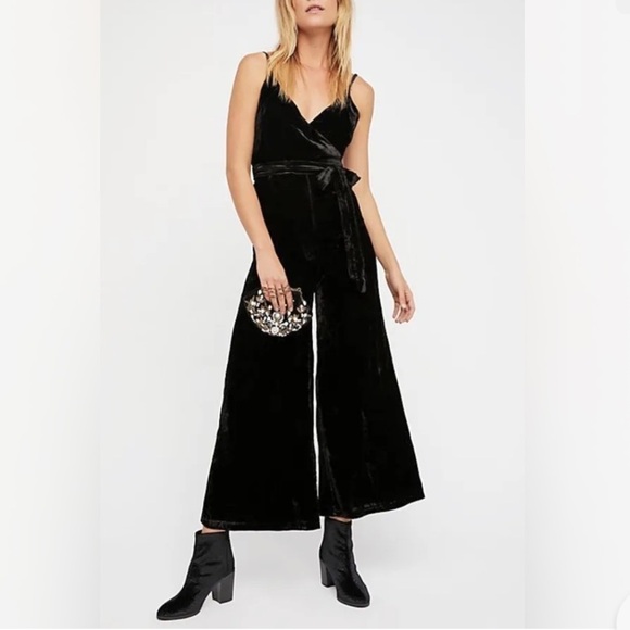 Free People Cabbage Wide Leg Jumpsuit size 2